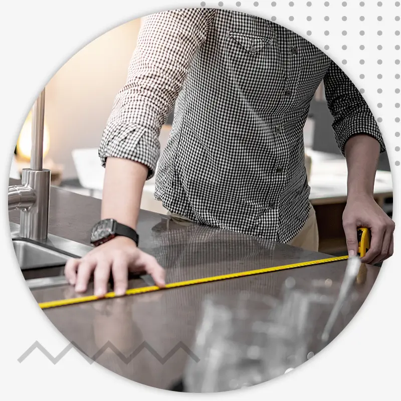Plan et instruments géométriques pour les surfaces et volumes